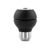 Momo Race Shift Knob - Black Airleather, Aluminum Insert