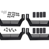 Rampage 1999-2019 Jeep Rock Rail Short Step Universal 4 Piece Set - Black