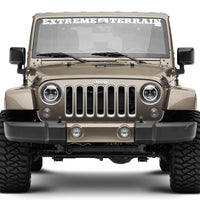 Raxiom 97-18 Jeep Wrangler TJ/JK Axial 7-Inch LED Headlights w/RGB Halo- Blk Hsng (Clear Lens)