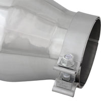 aFe MACH Force-XP 304 SS Single Wall Polished Exhaust Tip Pair 4in Inlet x 6in Outlet x 15in L