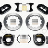 Wilwood Narrow Superlite 4R Rear P-Brk Kit 12.88in 58-64 Olds/Pontiac Ends 2.81in Offset