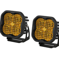 Diode Dynamics SS3 LED Pod Pro - Yellow Flood Standard (Pair)