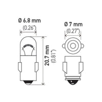 Hella Bulb 3899 24V 3W BA7s T2