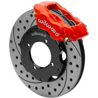 Wilwood Dynalite Front Big Brake Kit 11.00in SRP Drilled & Slotted Rotors - Red