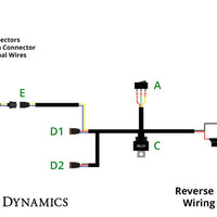 Diode Dynamics Reverse Light Wiring Kit (w/ Running Light)