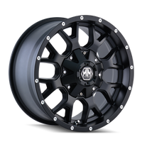 Mayhem 8015 Warrior 18x9 / 5x114.3 BP / -12mm Offset / 87mm Hub Matte Black Wheel