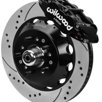 Wilwood 70-81 FBody/75-79 A&XBody FNSL6R Frt BBK 14in D/S Rtr Blk Calipers Use w/ Pro Drop Spindle