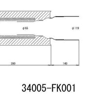 HKS Universal Stainless Hi Power 170mm Titanium Muffler