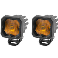 Diode Dynamics Stage Series C1 LED Pod - Yellow SAE Fog Standard ABL (Pair)