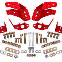 BMR 78-87 G-Body Coilover Conversion Kit Rear Adjustable Shock Mount Without CAB - Red