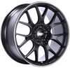 BBS CH-R 20x9 5x120 ET24 Satin Black Polished Rim Protector Wheel -82mm PFS/Clip Required