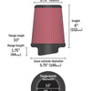 K&N Round Tapered Universal Air Filter 3.5in Flange ID / 5.75in Base OD / 3.75in Top OD / 6in H