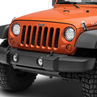 Raxiom 97-18 Jeep Wrangler TJ/JK Axial Spider LED Headlight w/ Amber DRL- Chrome Hsng (Clear Lens)