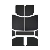 DEI 18-23 Jeep Wrangler JL 4-Door Boom Mat Headliner - 9 Piece - Black Leather Look