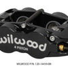 Wilwood Caliper Forged Narrow Superlite FNSL4R-DS Dust Seal 1.25/1.25 1.10in Rotor Width - Black