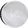 K&N 1.5in Flange ID x 3in OD x 2.5in H Chrome Finish Rubber Base Crankcase Vent Filter