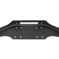 Fishbone Offroad 97-06 Jeep Wrangler TJ Winch Plate Steel - Black Textured Powdercoat Piranha Series