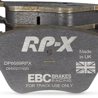 EBC Racing 15-19 Volkswagen Golf R MK7 2.0L Turbo RP-X Rear Brake Pads